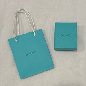 Tiffany & Co. Turquoise Bag and Box Set